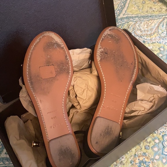 ALaia suede sandals with red flowers - Picture 5 of 7